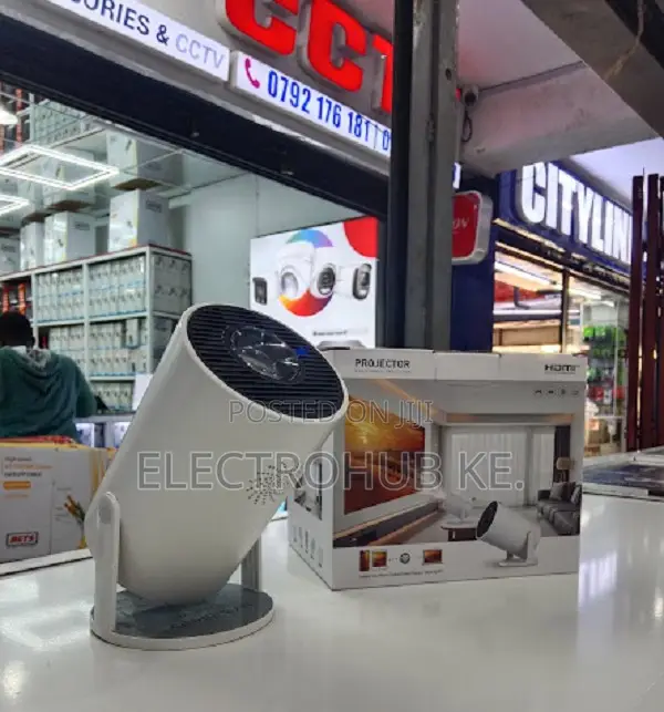 Hy300 Led Mini Projector With Phone Mirroring Support