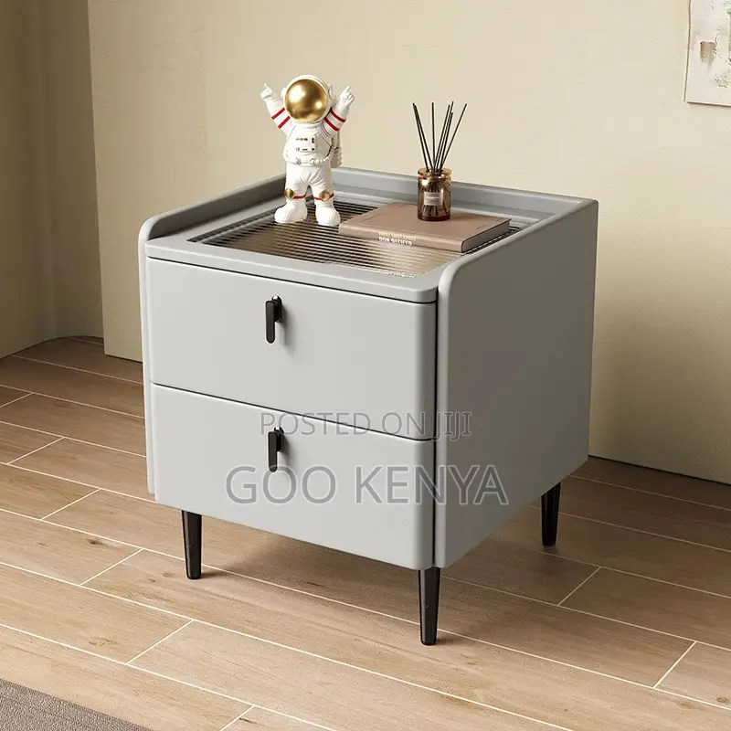 Home Cabinet; Wooden Nightstand With Storage Drawer