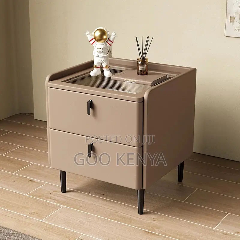 Home Cabinet; Wooden Nightstand With Storage Drawer