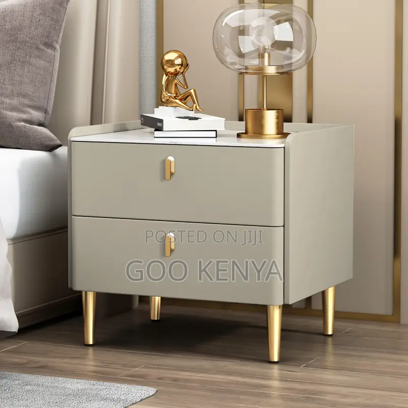 Home Cabinet; Wooden Nightstand With Storage Drawer