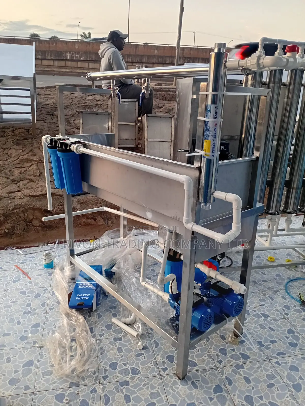 2 Tap Water Filling Line With Uv, Filters Pump | Rinsing Option