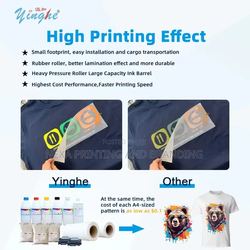 60cm Dtf Printing Machine With 2pcs I3200 Printheads