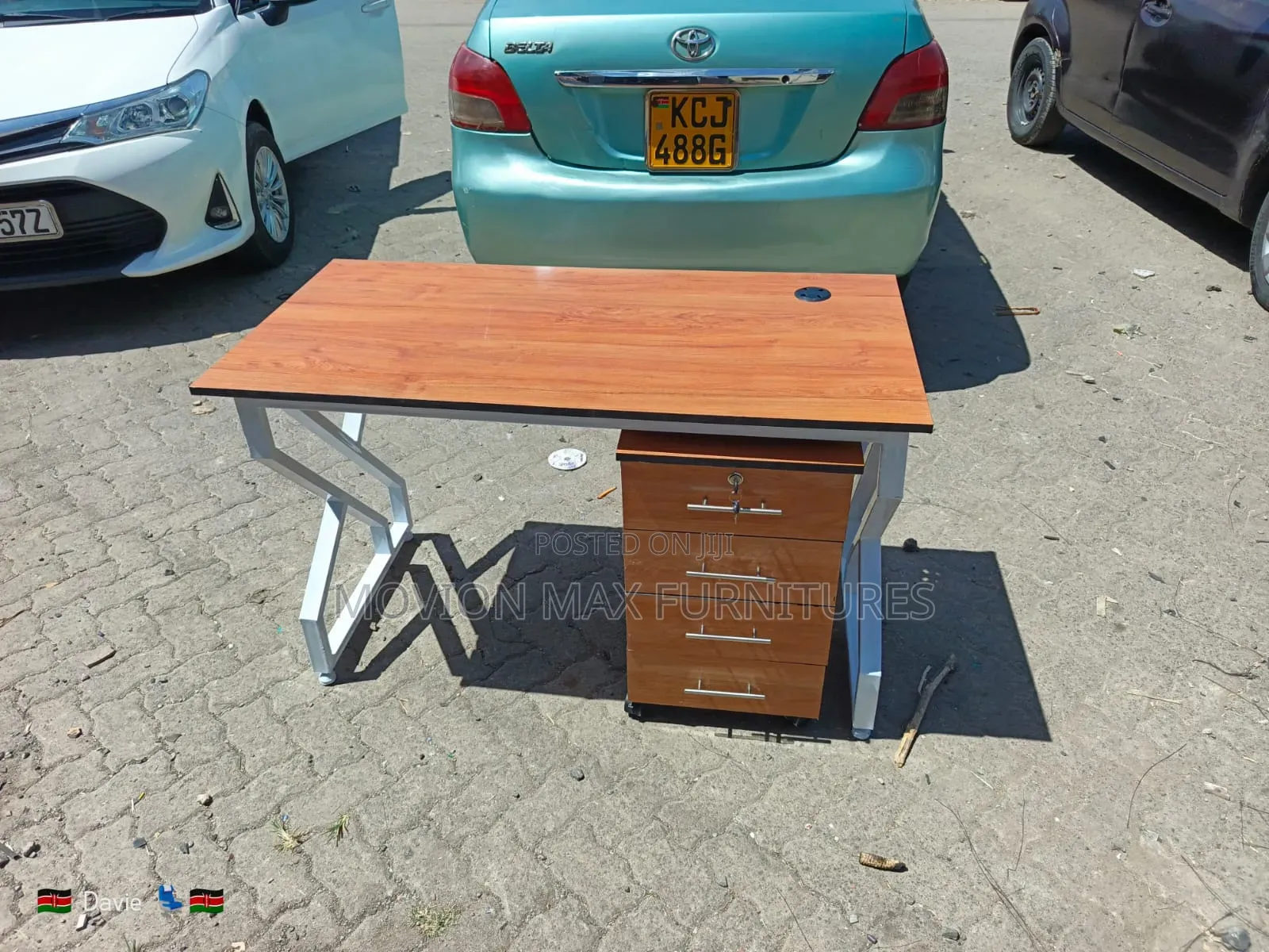 Set Both Metallic Stand With Drawers