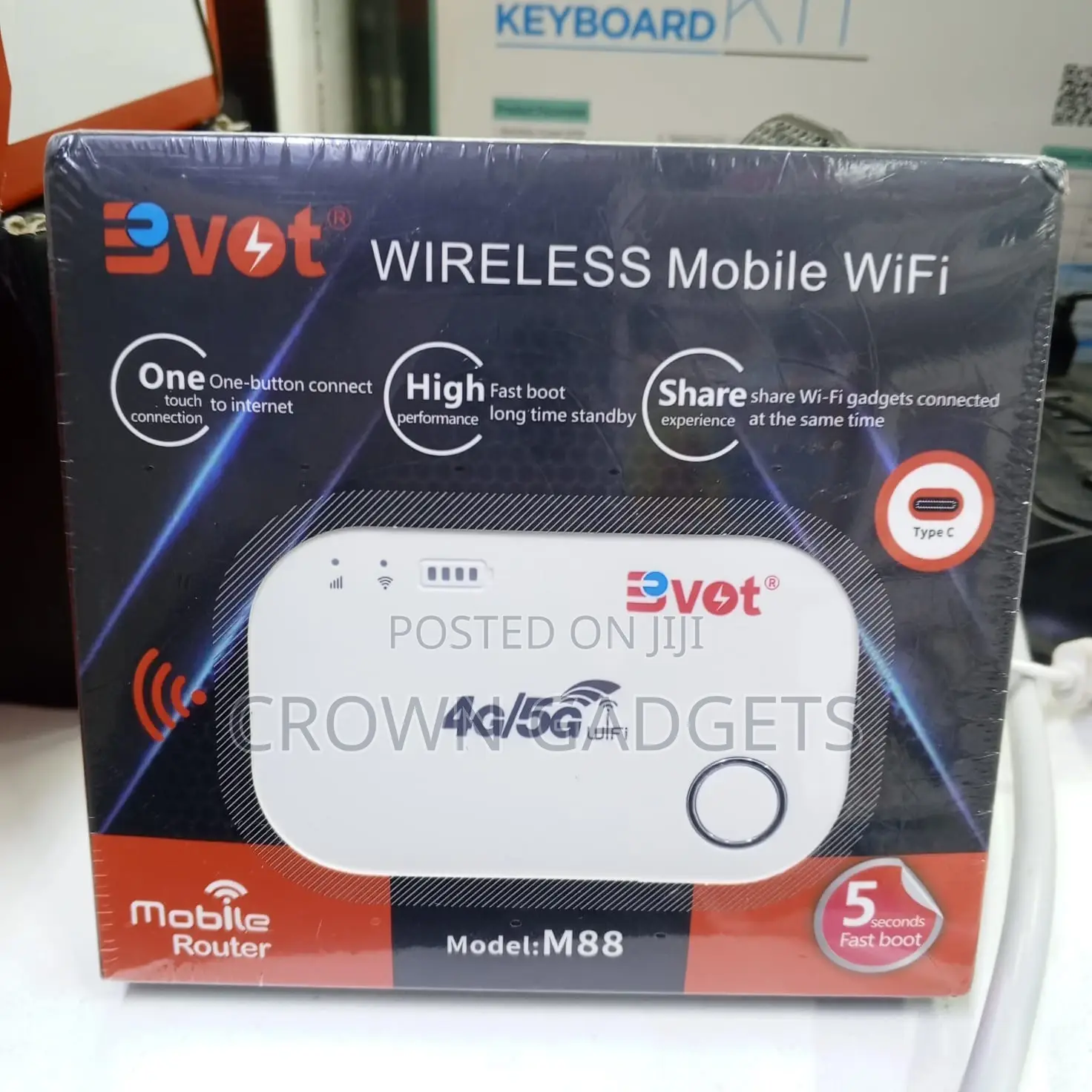 Bvot 4g/5g Mifi Portable Wifi – Compatible With Safaricom Airtel