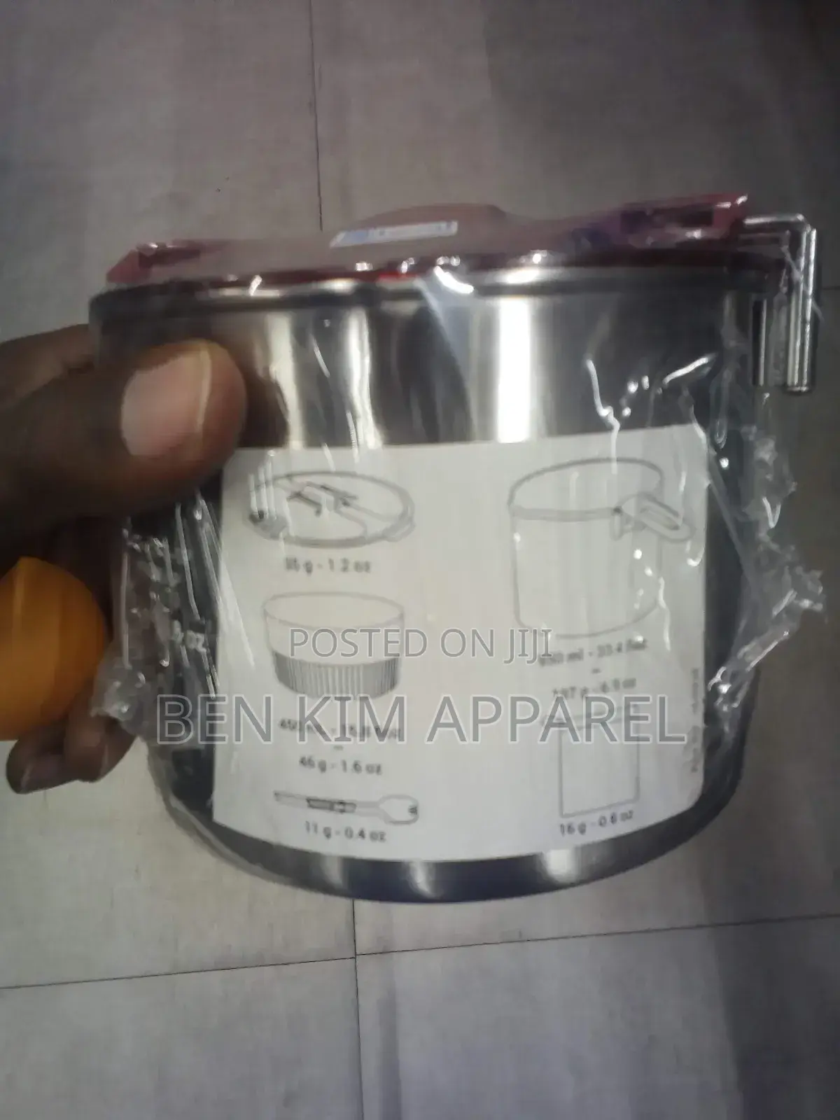 1 Person Camping Cooking Set Stainless Steel