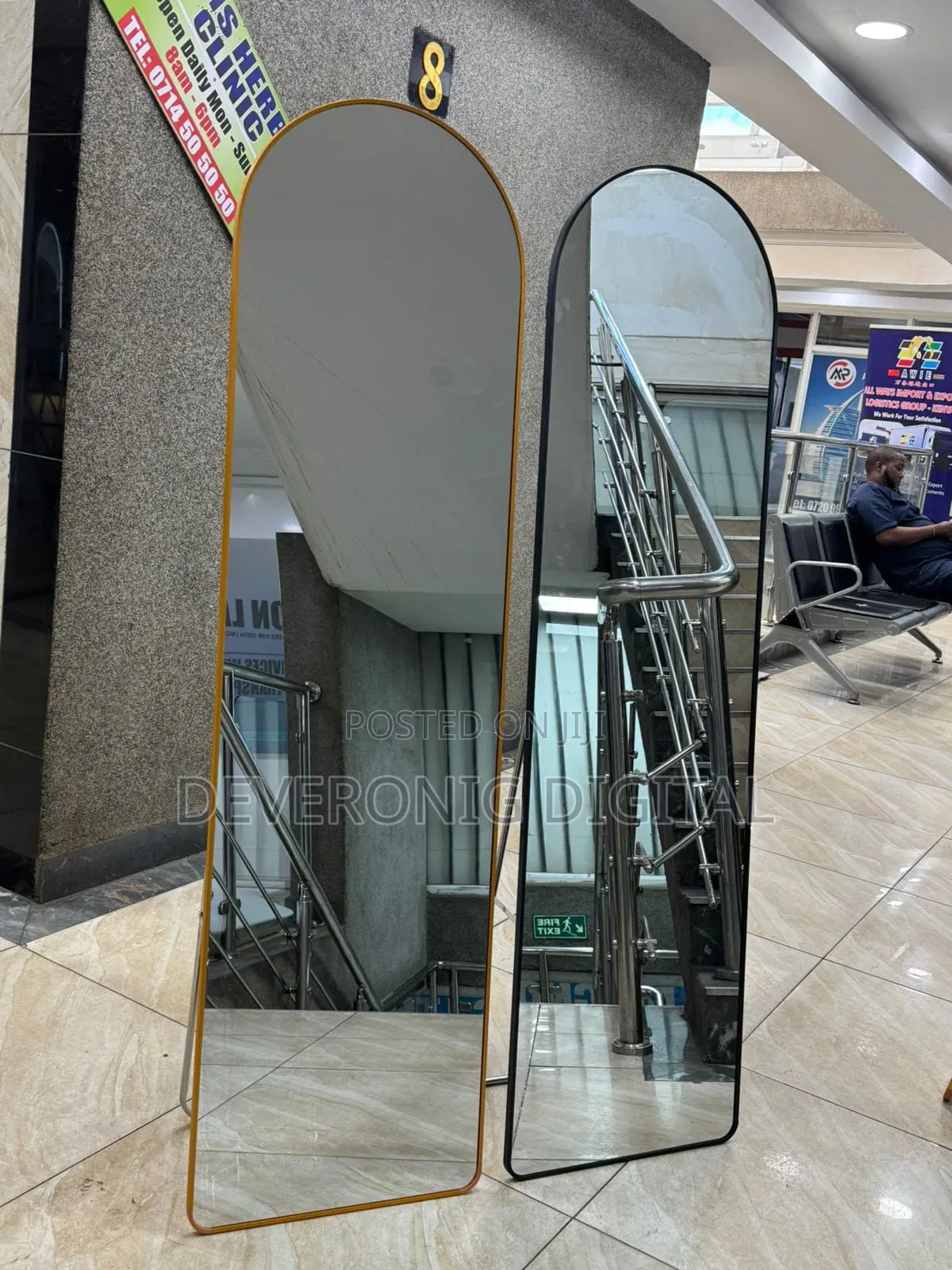 889-2 157cm*47cm *7cm Arched Executive Full Length Dressing Mirror