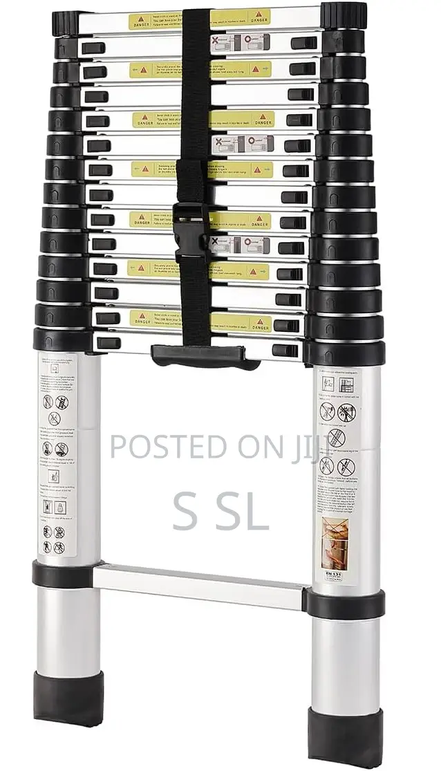 Single Telescopic Ladder - 4.4m - Lightweight
