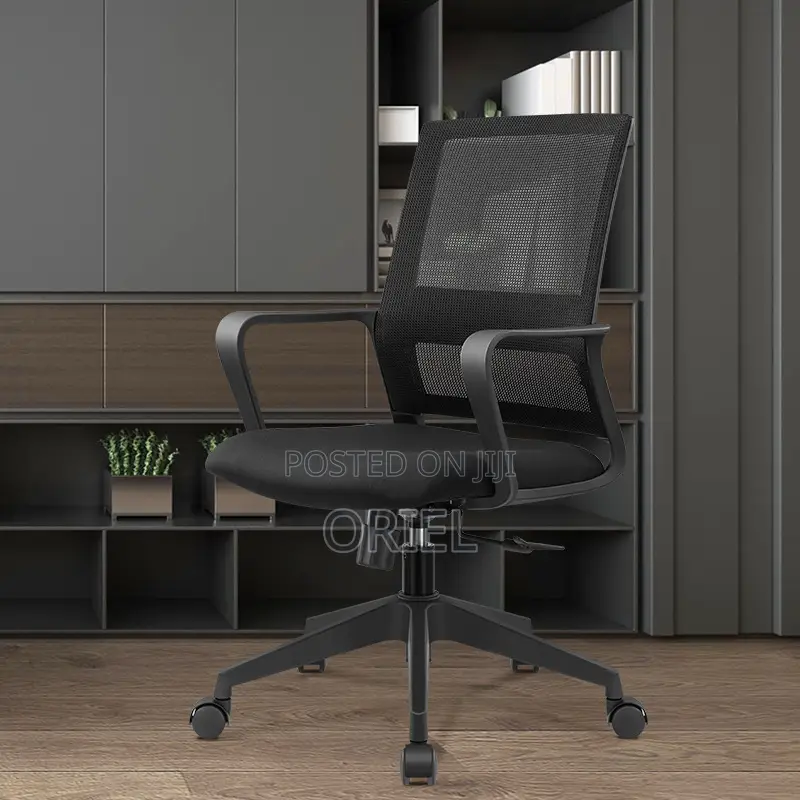 Office Chair : Fabric Mid-Back Office Staff Chair