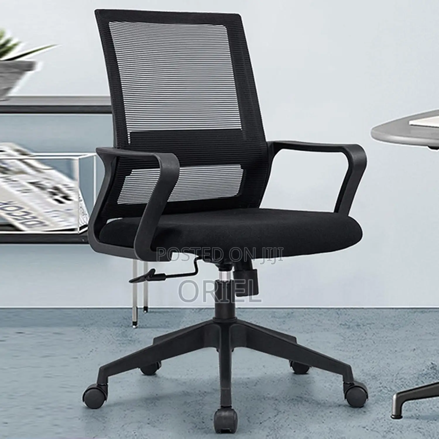 Office Chair : Fabric Mid-Back Office Staff Chair
