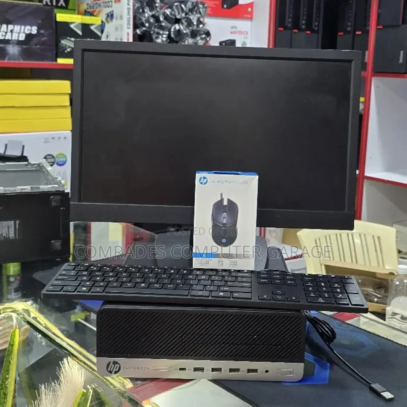 Desktop Computer HP EliteDesk 800 8GB AMD Ryzen 5 HDD 500GB