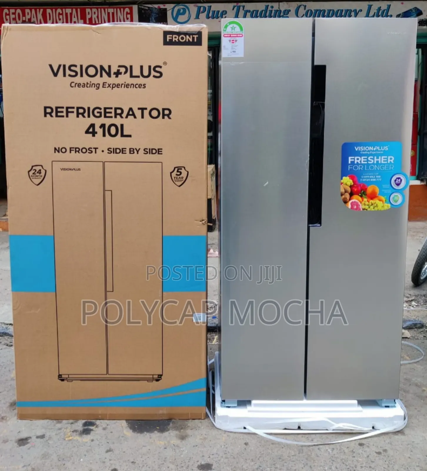 Vision Plus Fridge Side by Side No Frost 410l