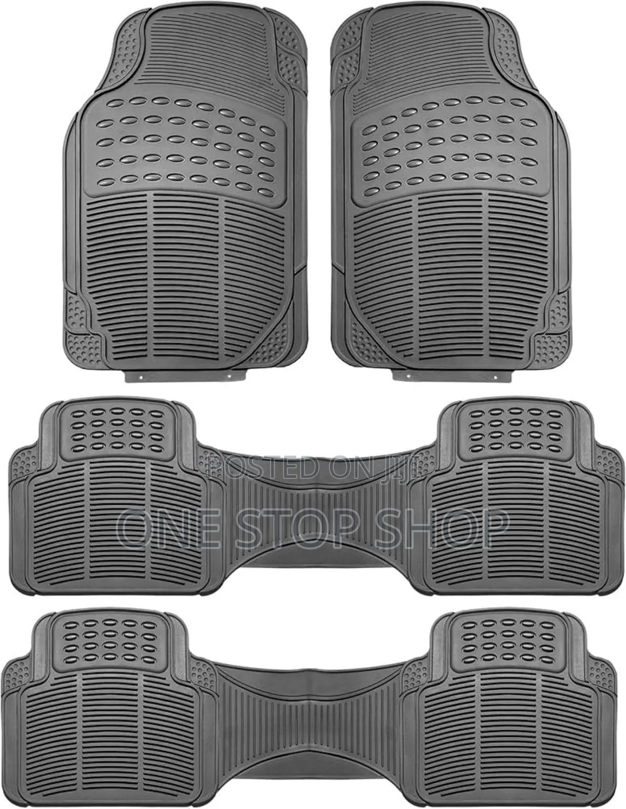 7 Seater Zone Tech Rubber Black Mats