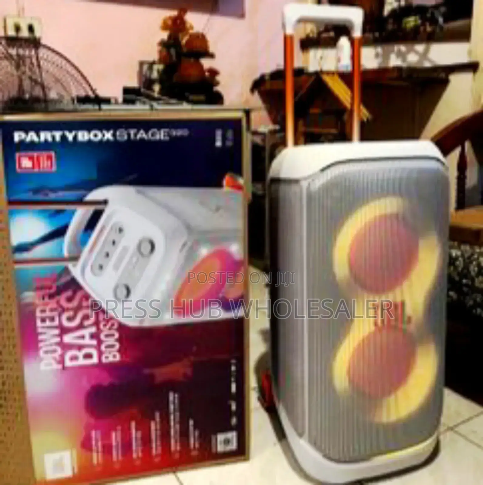 JBL Partybox Stage 320 Portable Party Speaker.