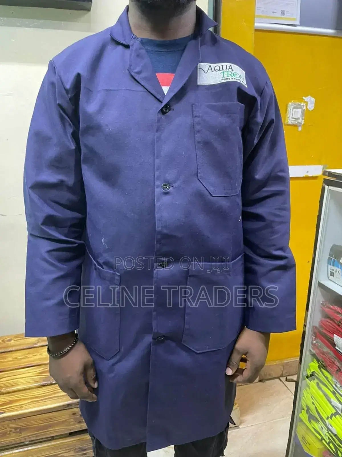 Navy Blue Dust Coat