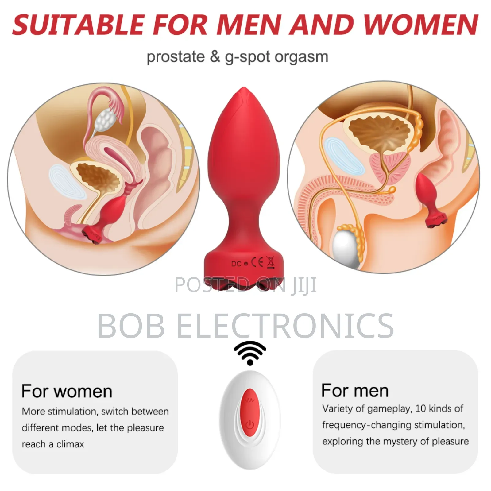 Anal Butt Plug Vibrator