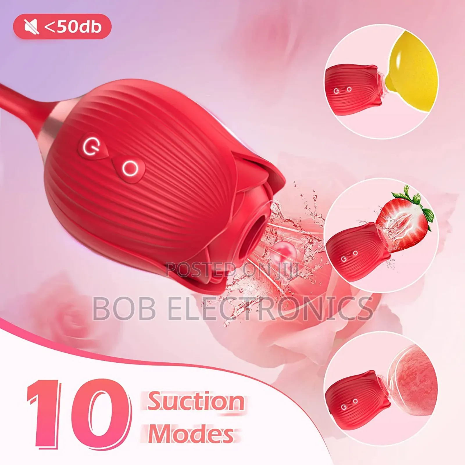 2 In 1 Rose 🌹 Sucker And Dildo Toy