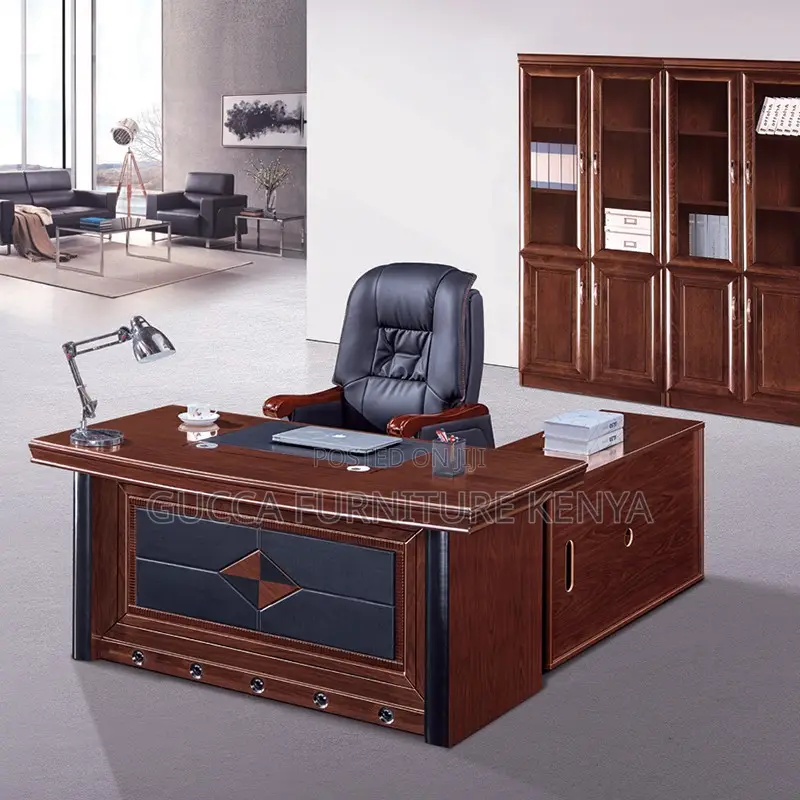 1.4 Meters Mahogany Executive L-shaped Desk