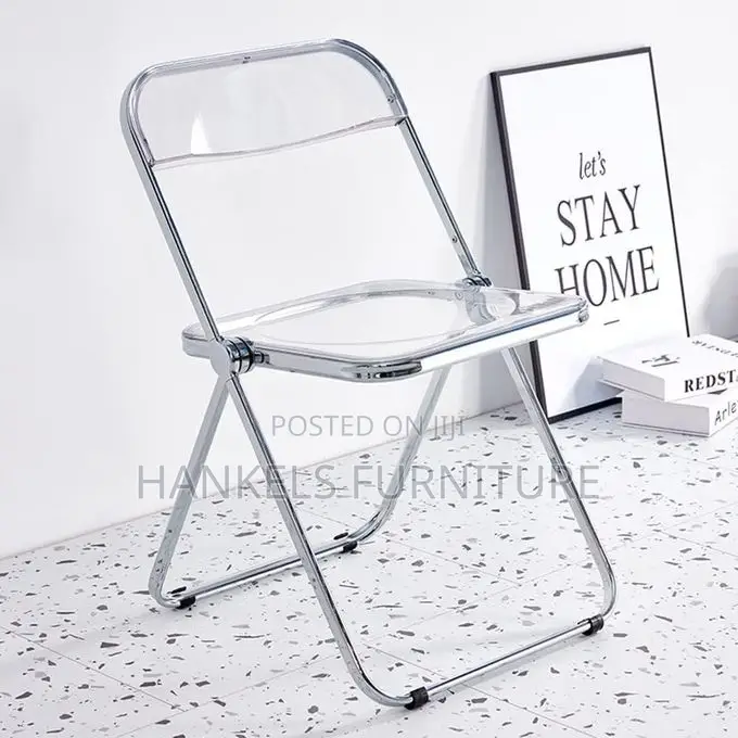 Acrylic Foldable Chair for Sale – Transparent Folding Chair