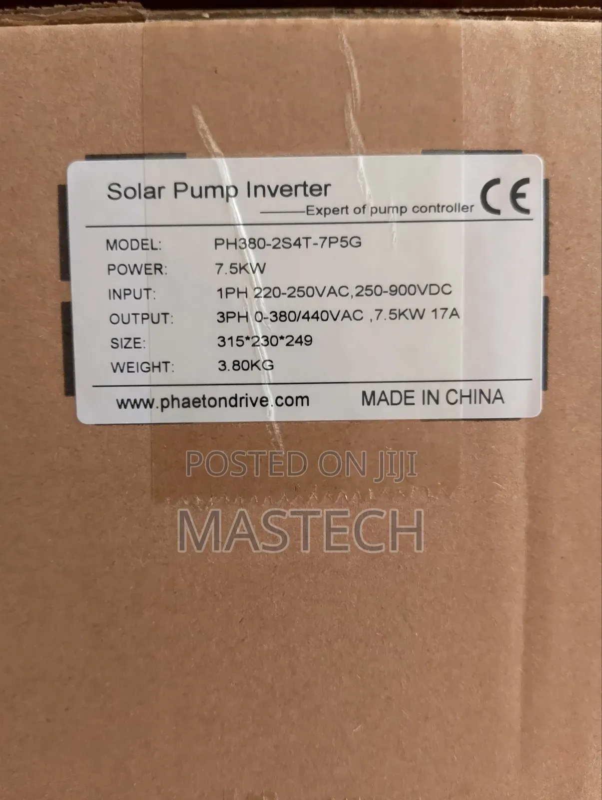 7.5kw 1 Phase to 3 Phase Converter