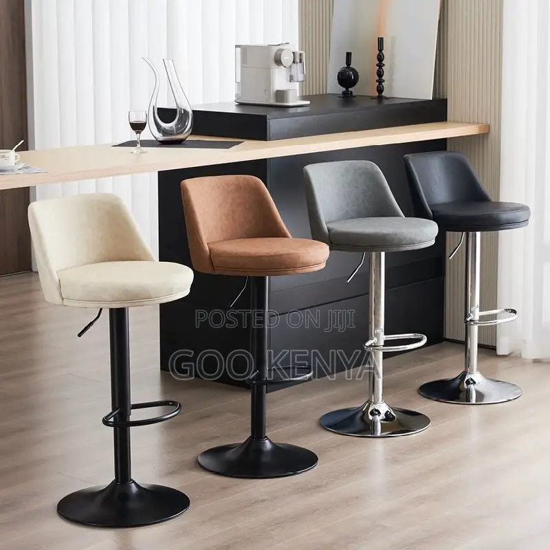 Home Bar Stool; Light Luxury Metal Bar Stool For Home, Office, Or Bar