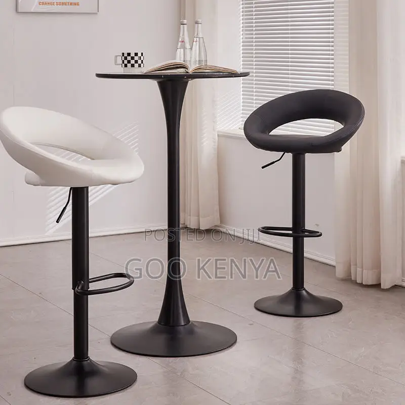 Home Bar Stool; Modern Bar Stool With Swivel & Height Adjustment