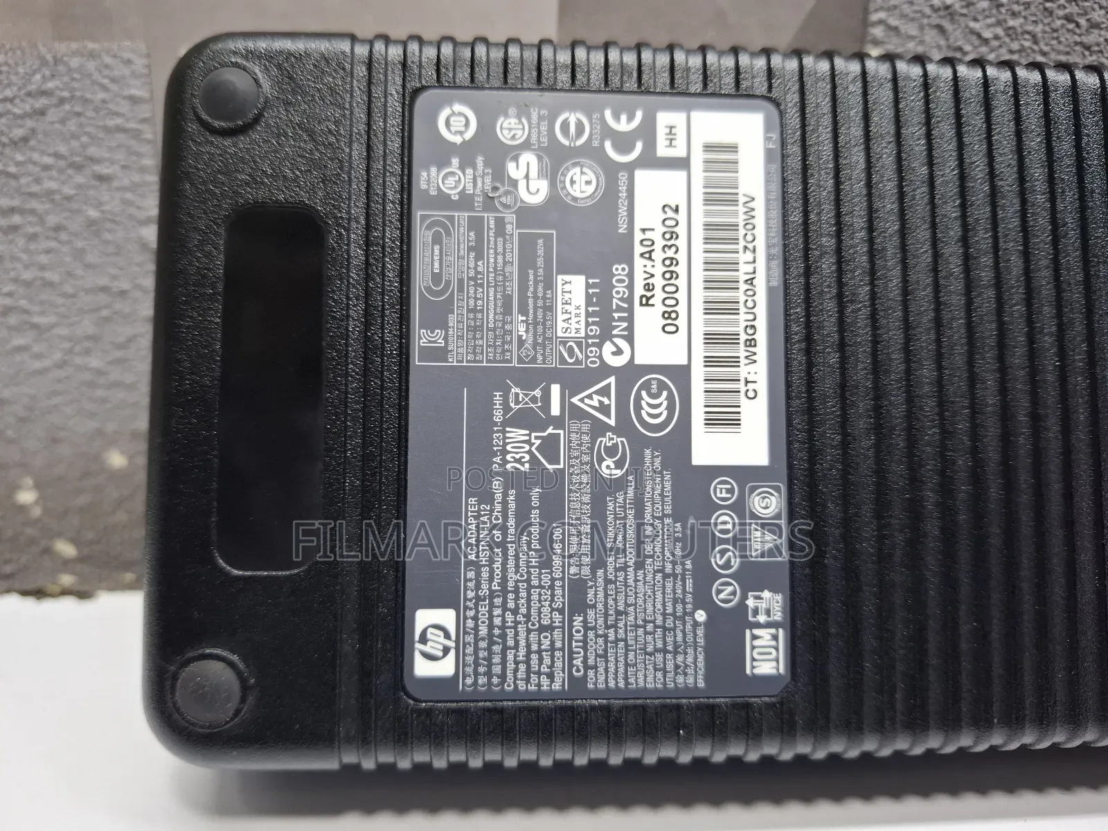 Hp - Ex Uk Original 230w 19.5v 11.8a 5m Tip Ac Adapter Charger For Hp