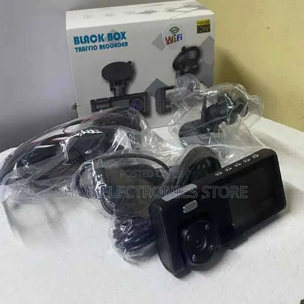 Wifi Motion Detection +3lens Touch-Screen FHD Dash Cam–Front Interior