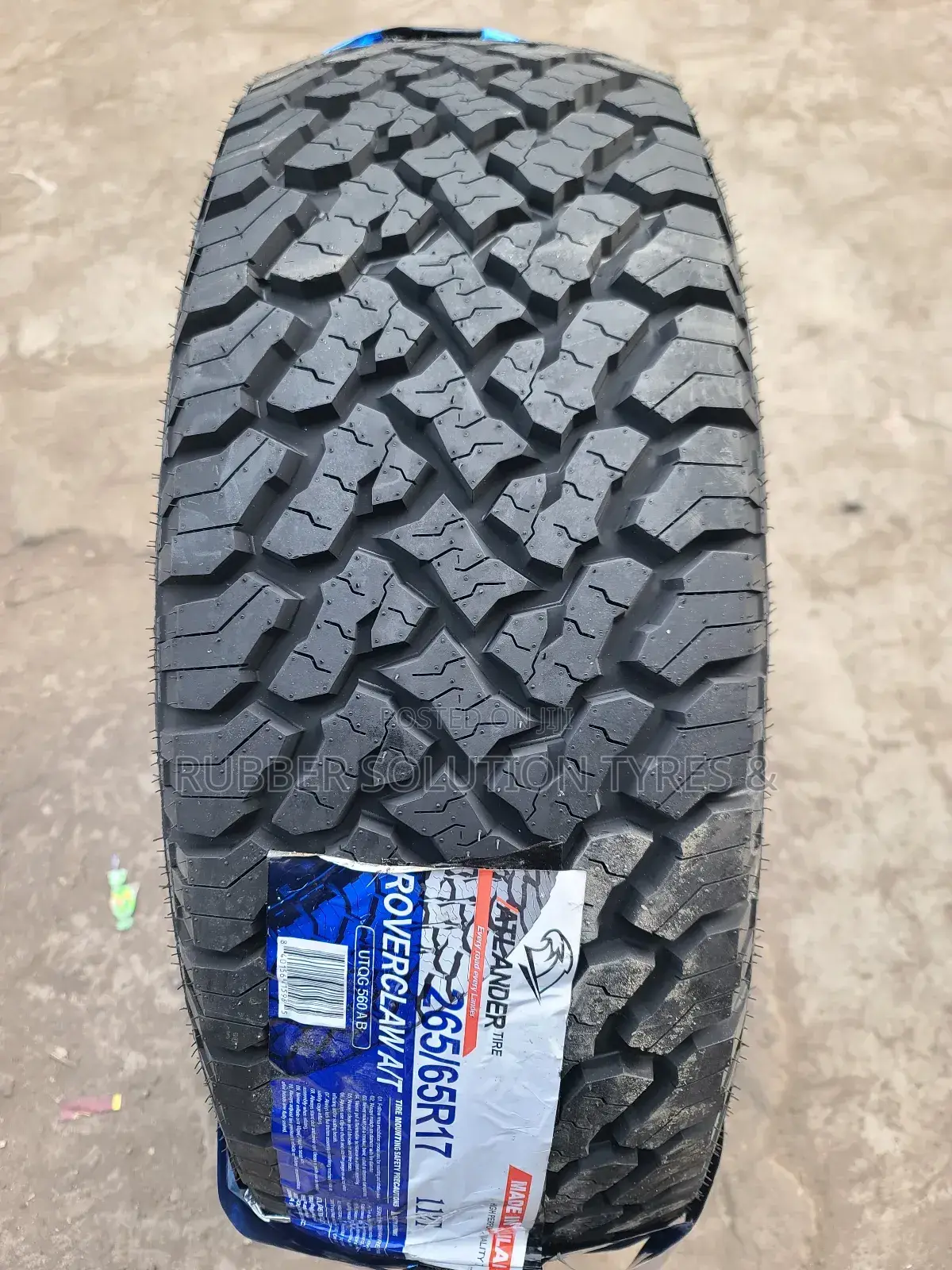 265 /65 R17 Atlander Tyres Roverclaw a/T All-Terrain Made in Thailand