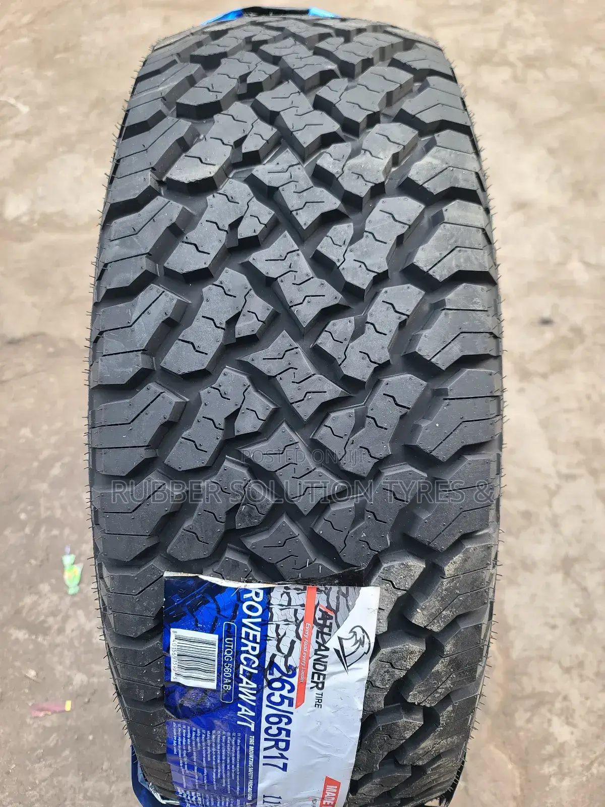 265 /65 R17 Atlander Tyres Roverclaw a/T All-Terrain Made in Thailand