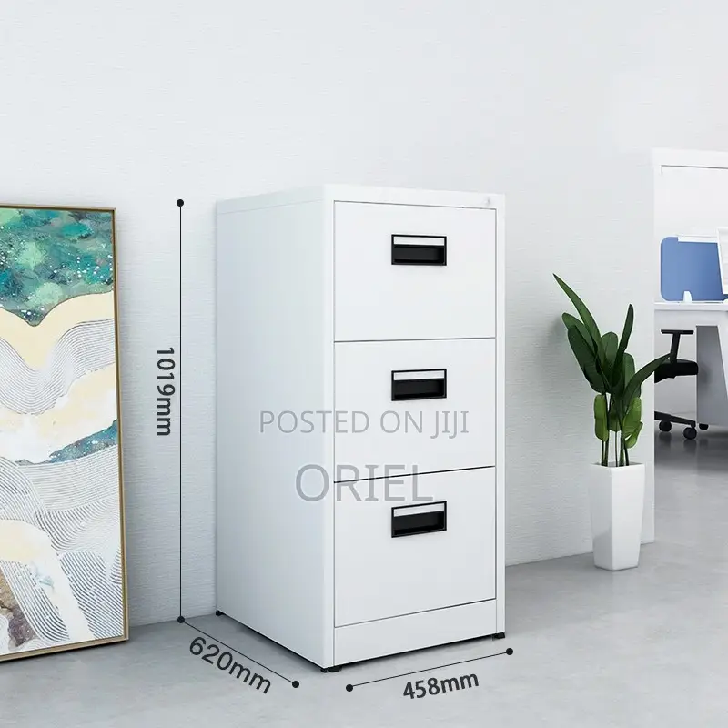 Office Cabinet; Legal/Letter Size 3-Drawer Filing Cabinet