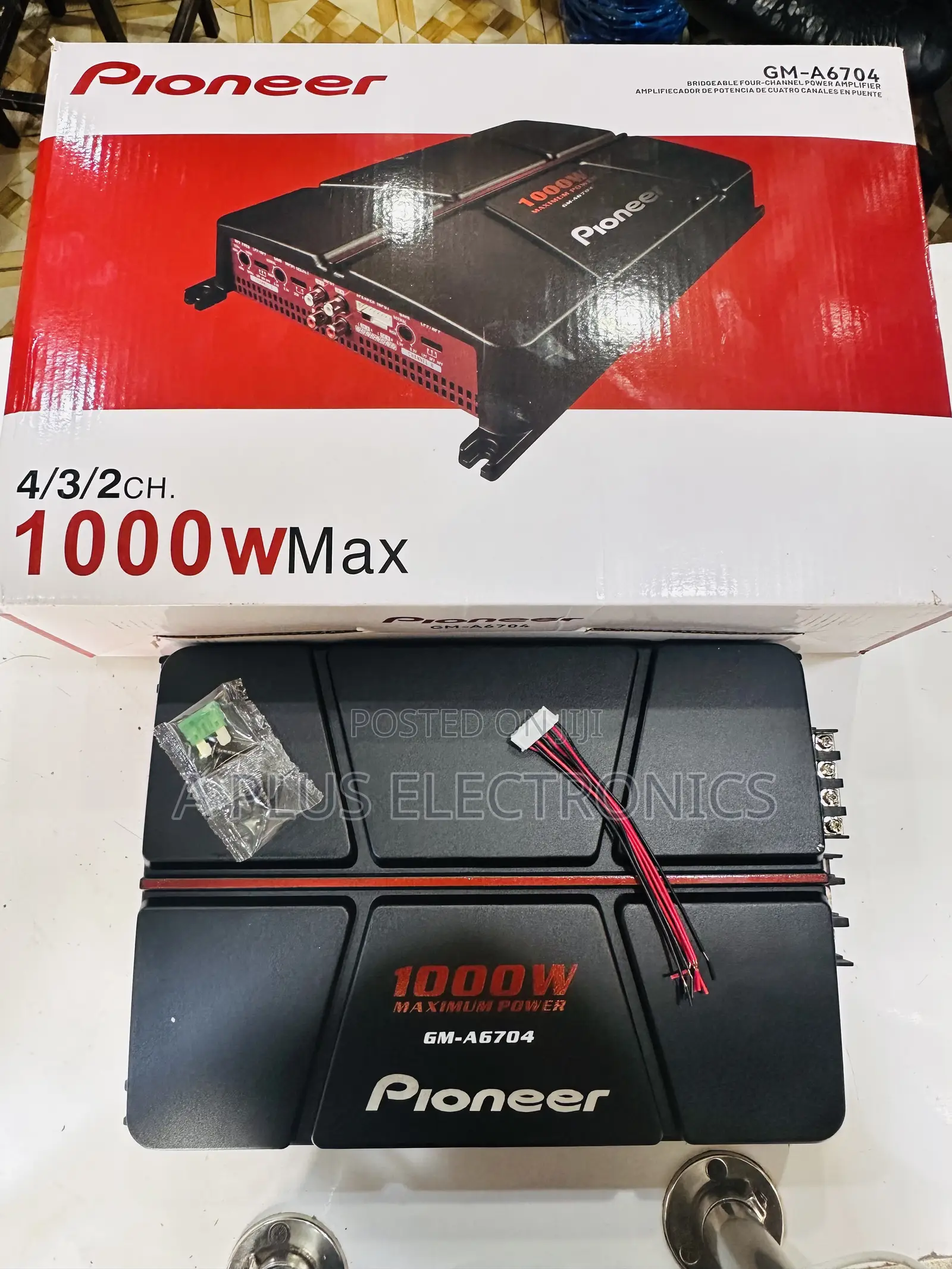 Pioneer Gm 6704 Amplifier 1000w Strong Bass Clarity