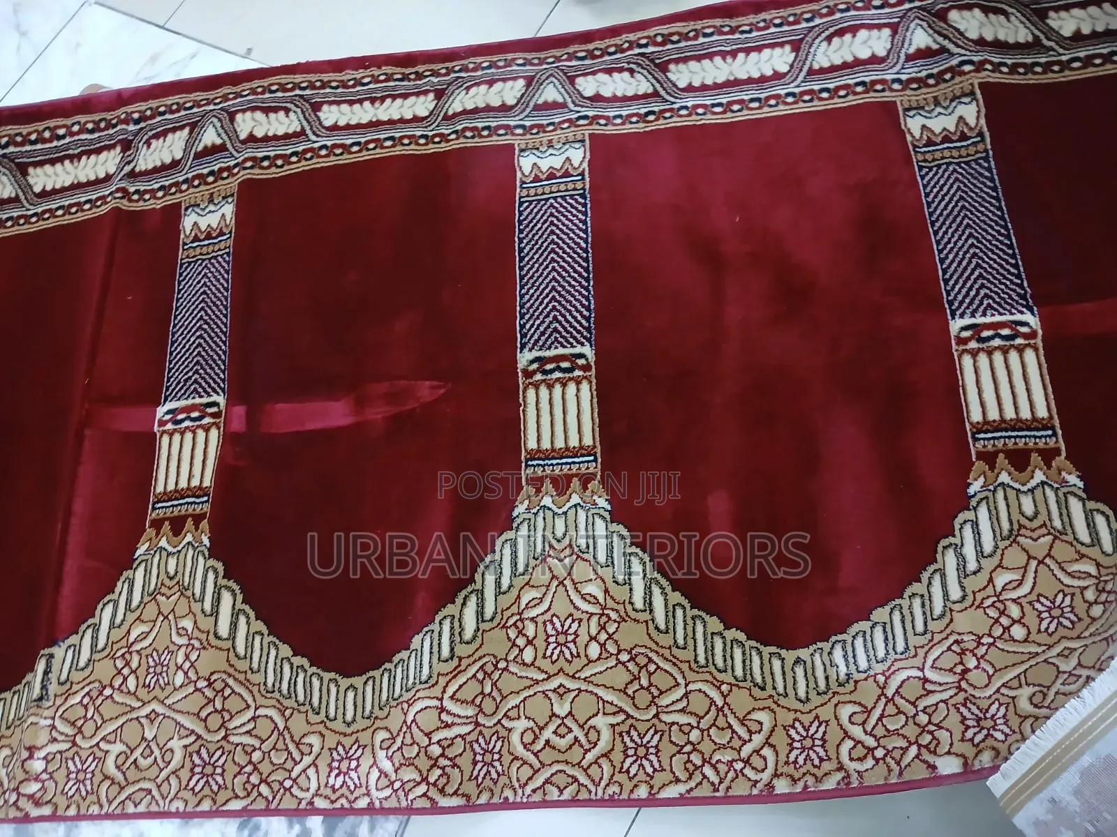Wine Red Mosque Carpet Wine Red Mosque Carpet