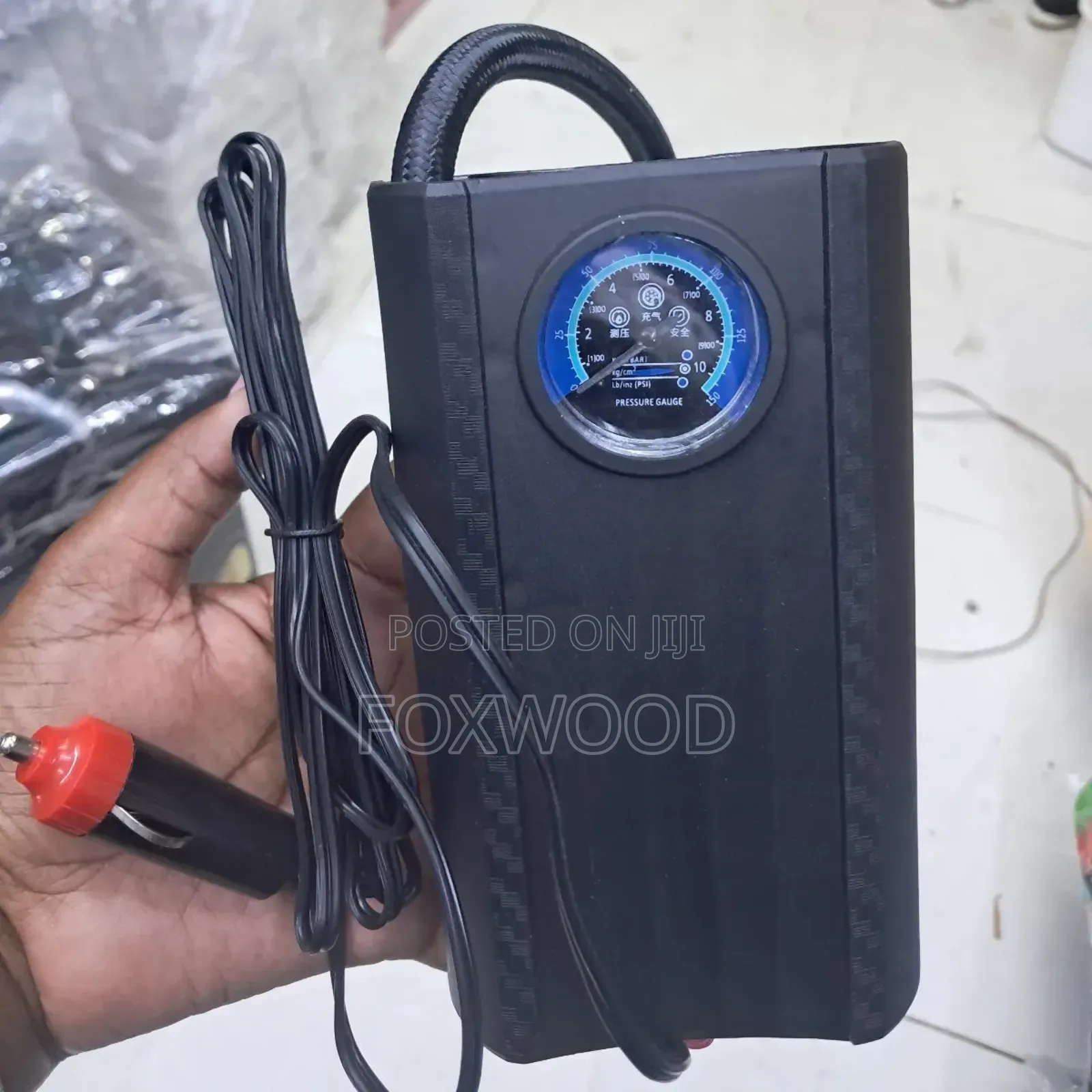 Car Cigar Powered Portable Air Inflating Pump