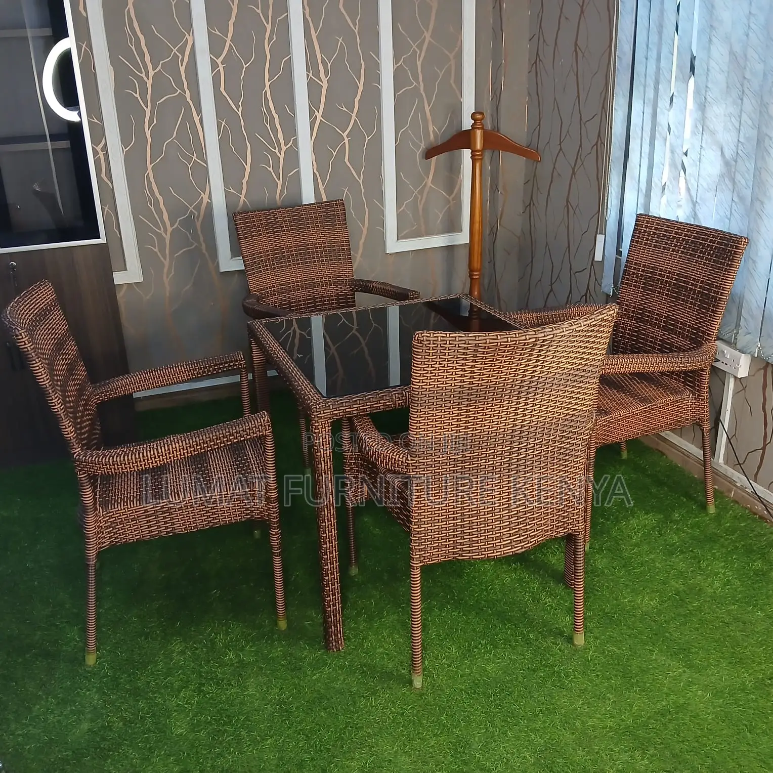 Brown Balcony Outdoor Set