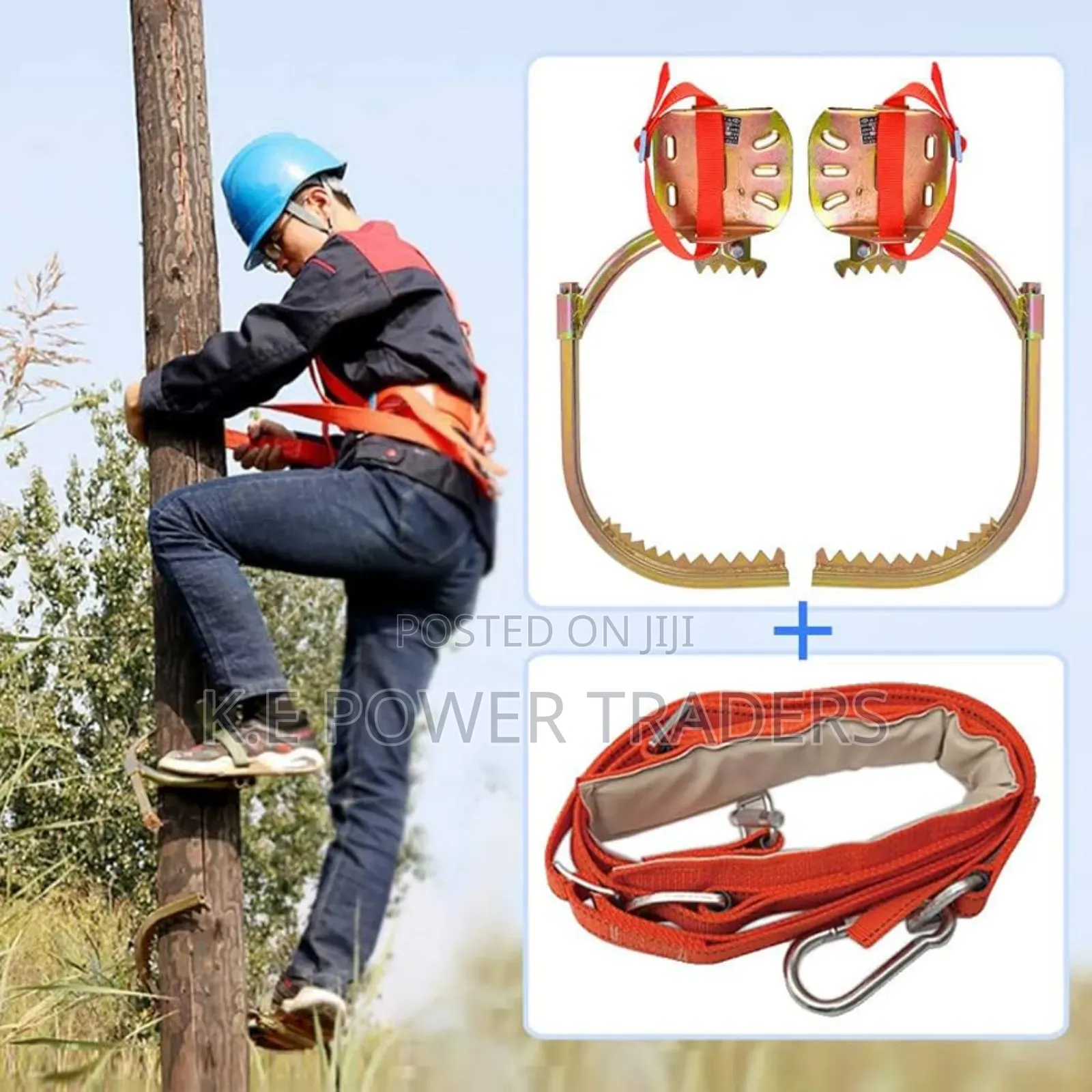Wood Climbers With Safety Belt