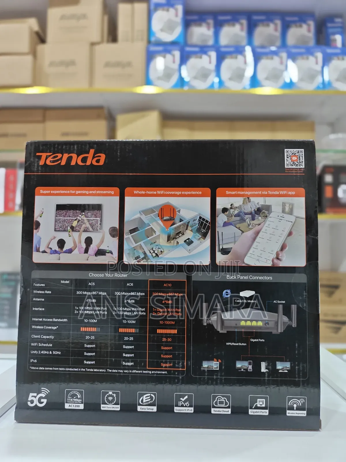 Tenda Ac1200 Dual Band Gigabit Wifi Router