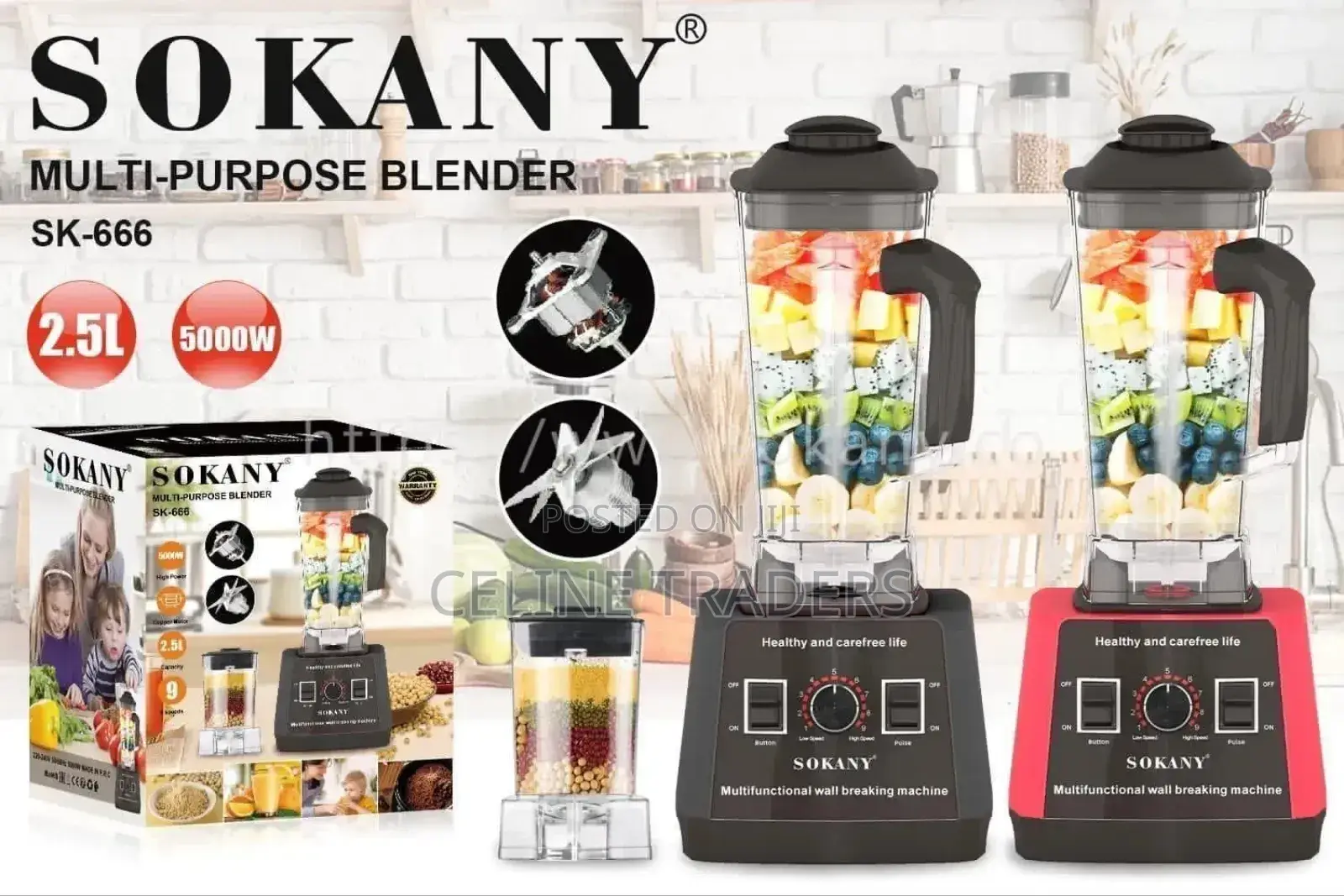 Sokany Electric Blender 666
