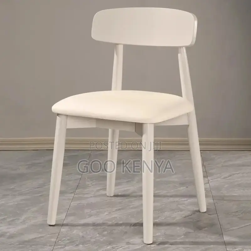 Home Chair; Wooden Kitchen Dining Chair With Fabric Upholstered Seat