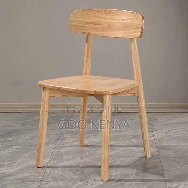 Home Chair; Wooden Kitchen Dining Chair With Fabric Upholstered Seat