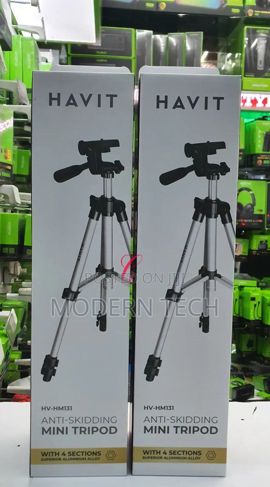 Havit Tripod With 4 Sections Superior Aluminium Alloy Contractive