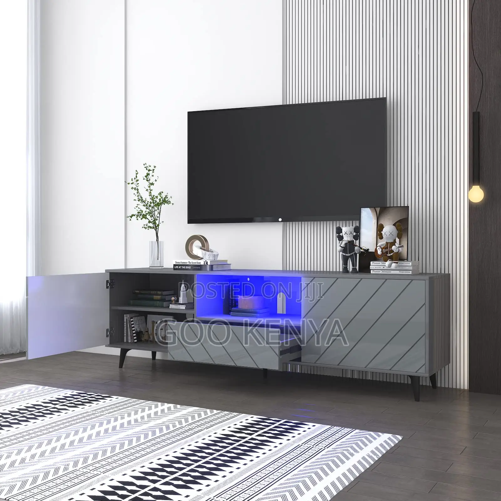Home Tv Cabinet; Living Room Tv Cabinet With Storage Compartments
