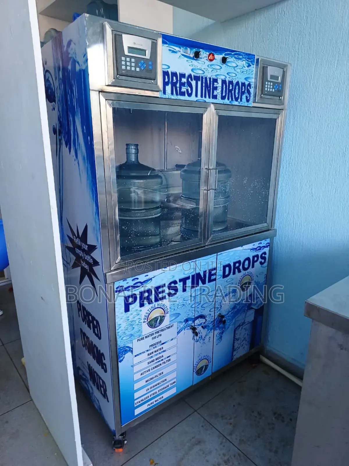 2 Taps Water Vending Cabinet