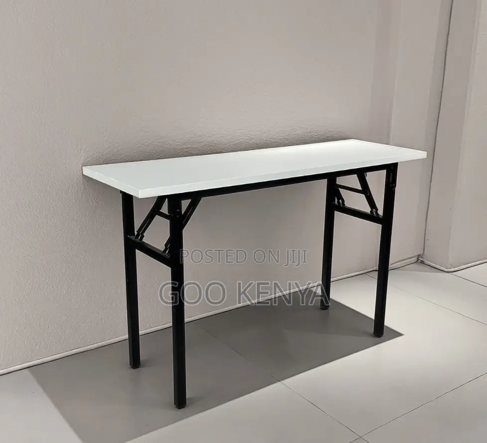 Home Table; White Rectangular Foldable Table