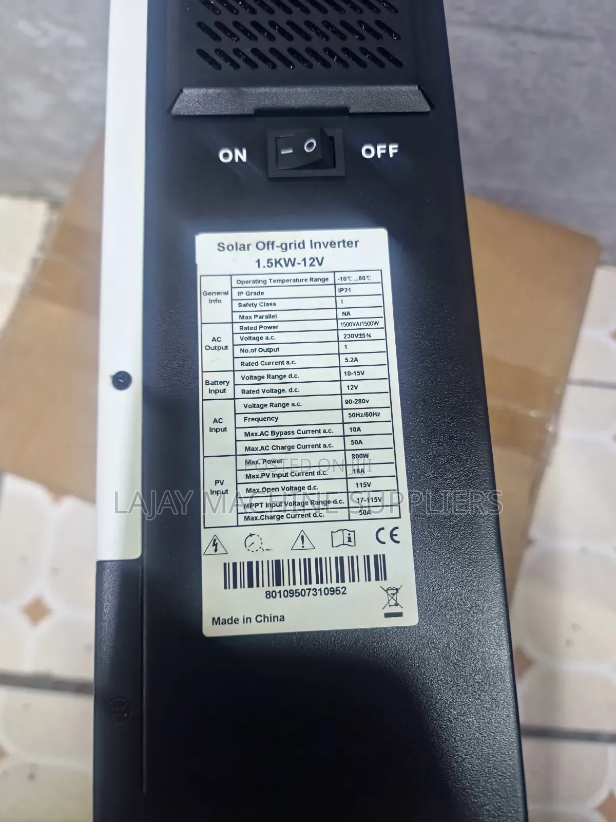 Solar Inverter Hybrid 1.5kw 12v