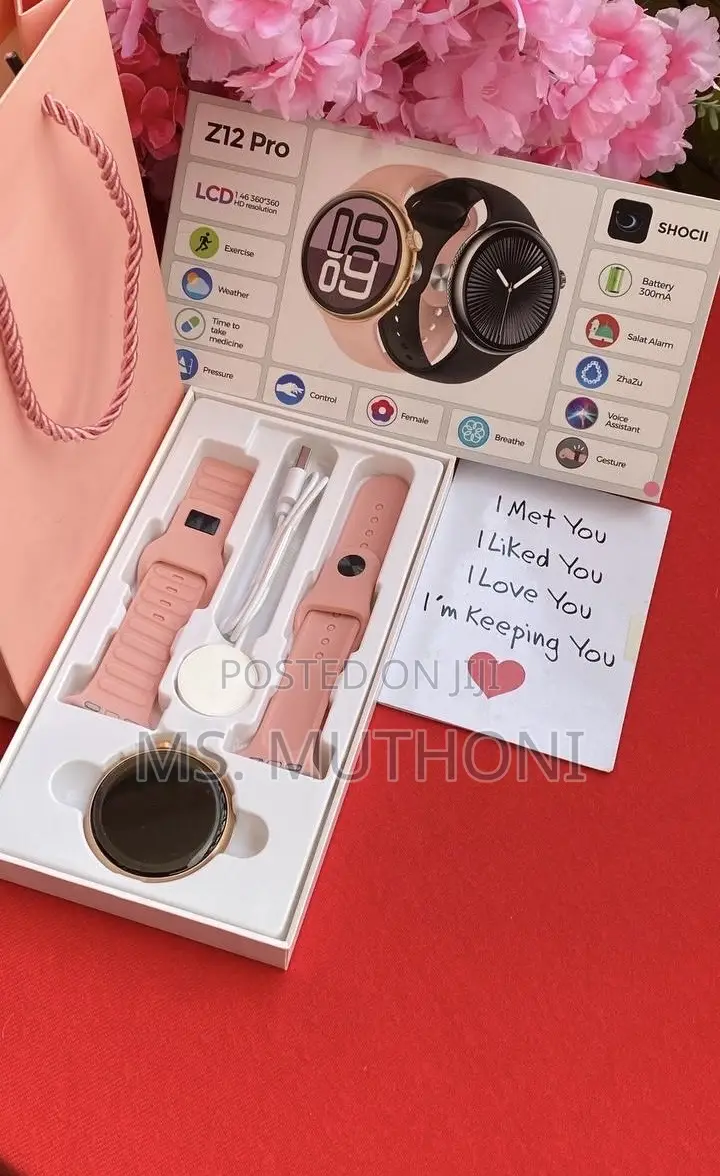 Love You Smart Watch Valentines / Birthday Gift for Her 