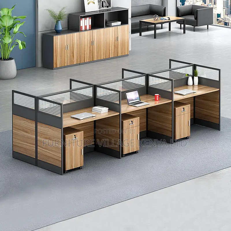 Office Workstations: 4-way Modular Office Workstation