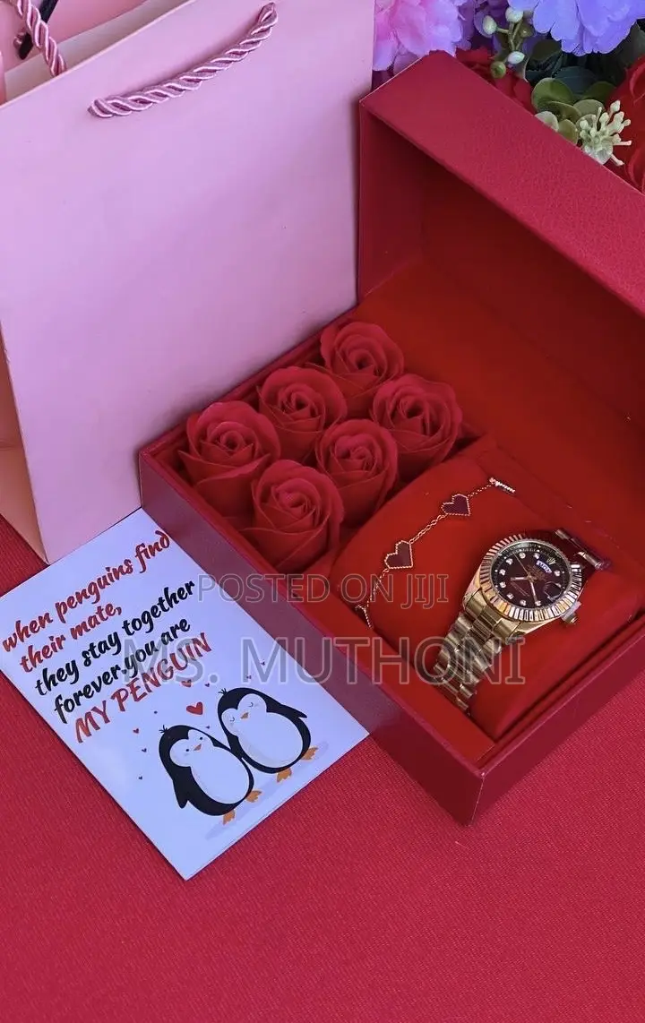 Roses Rolex Valentines / Birthday Gift Set for Her 