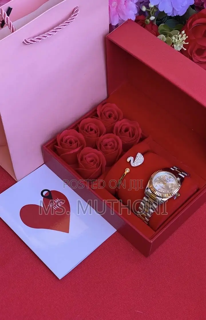 Roses Rolex Valentines / Birthday Gift Set for Her 