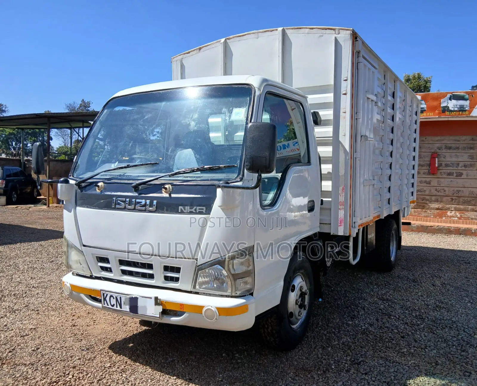 White Isuzu NKR