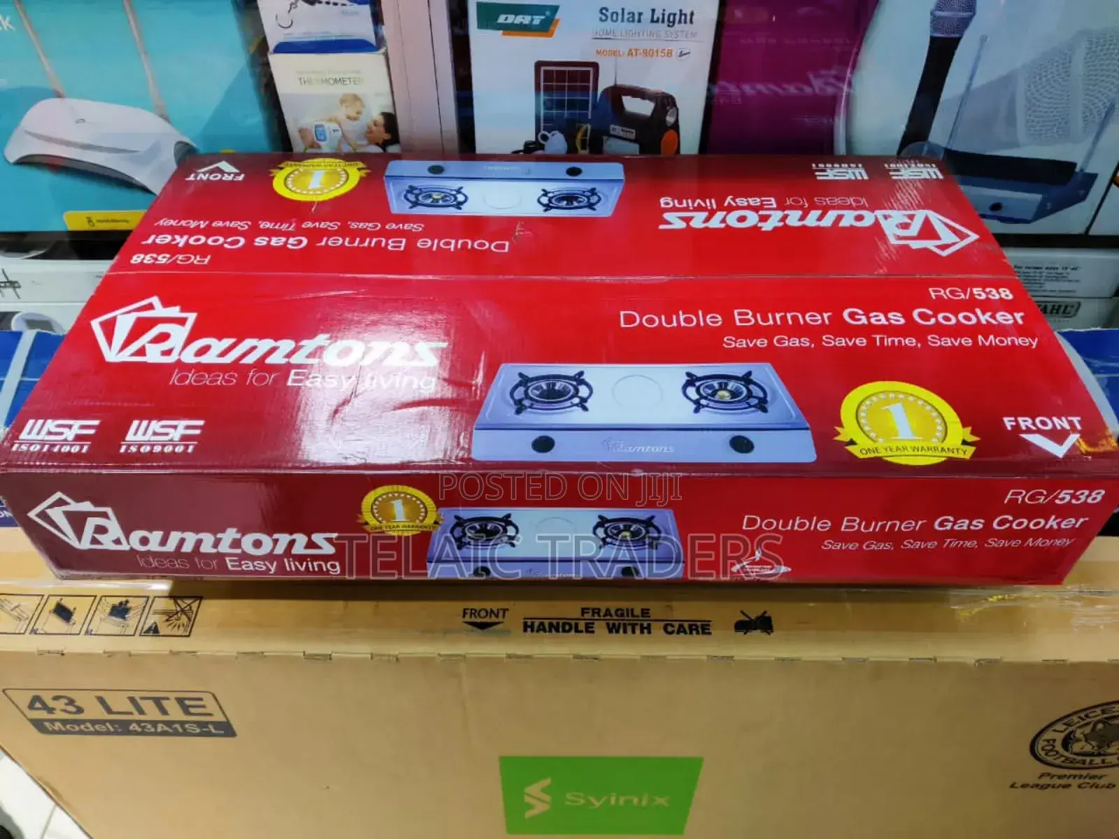 Ramtons 2burner Gas Cooker Rg538